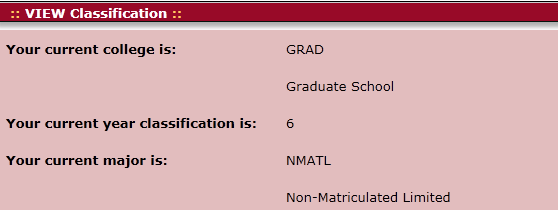 Classification page