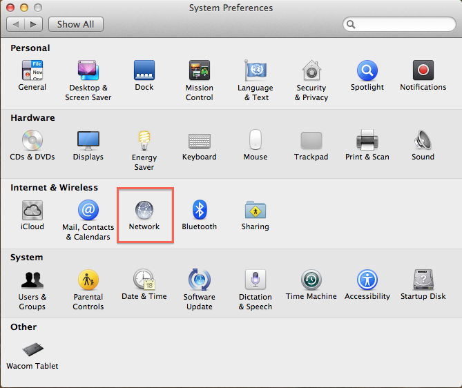Network Window
