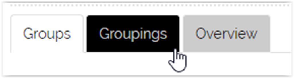 Grouping tab