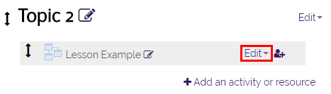 Edit button