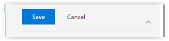 the save and cancel button for Office 365 settings