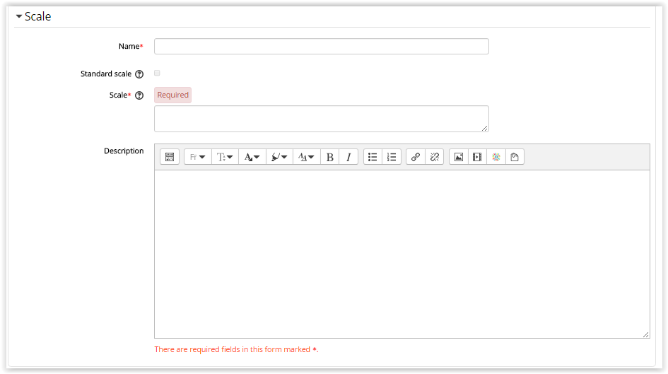 Scale information window