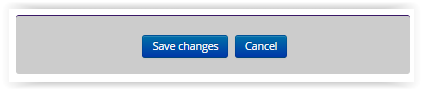 Save changes button