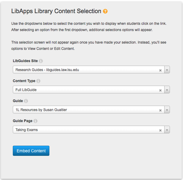 using the LibApps library