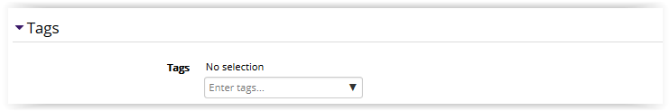 Tags Settings
