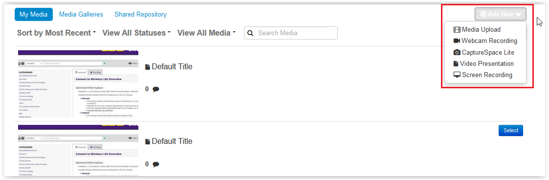 Add New button