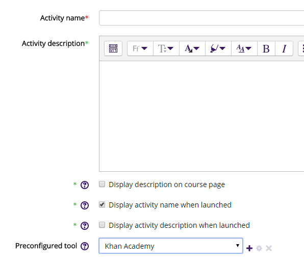 Activity name