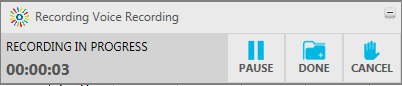 capture space audio recording menu