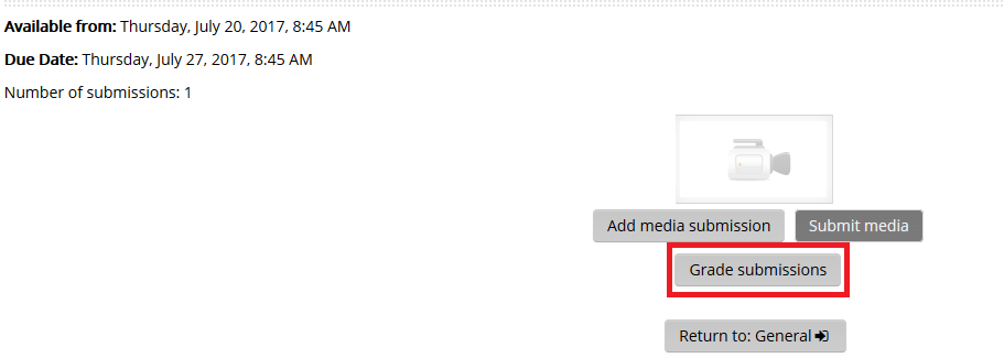 Grade Submissions button
