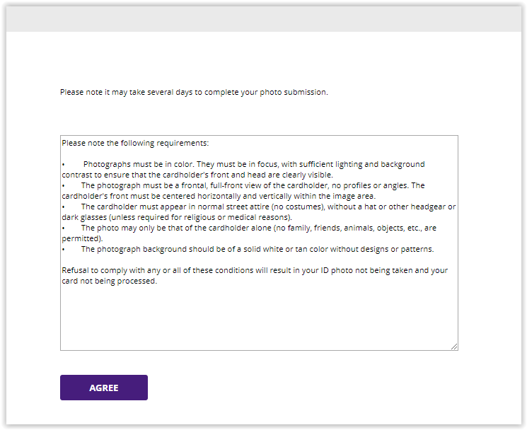 Submit Photo page