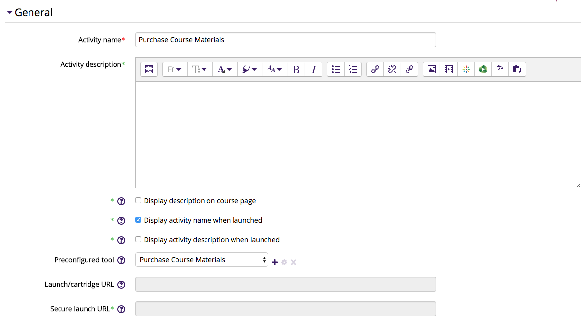 General Settings (Part 1)