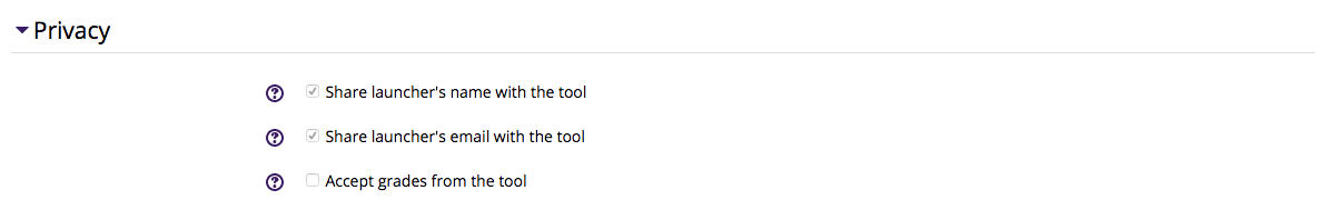 Privacy Settings