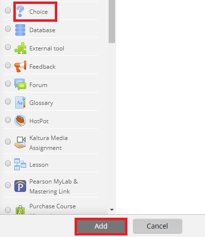 Choice Button
