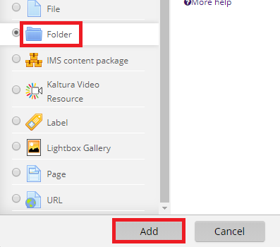 Folder Button