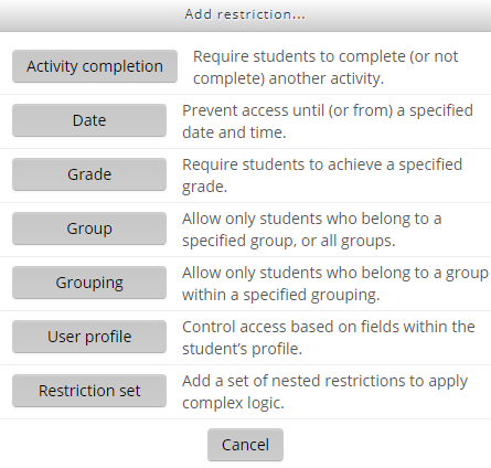 Restrict forum option