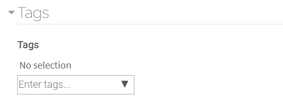 Tags feature