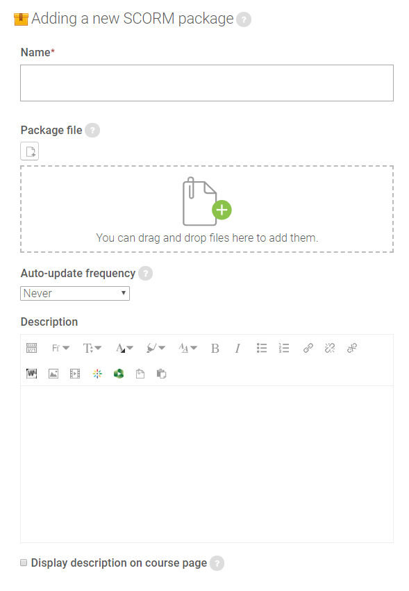 scorm package moodle no scrolling