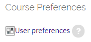 student course preference