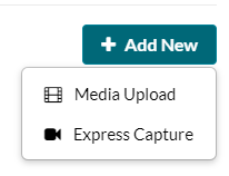 add new media upload or express capture options