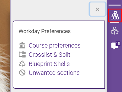 Instructor's Workday Preference block